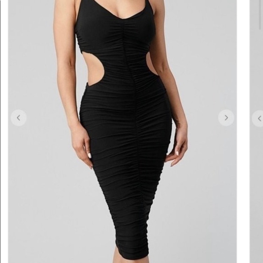 Ruched dress (Black)